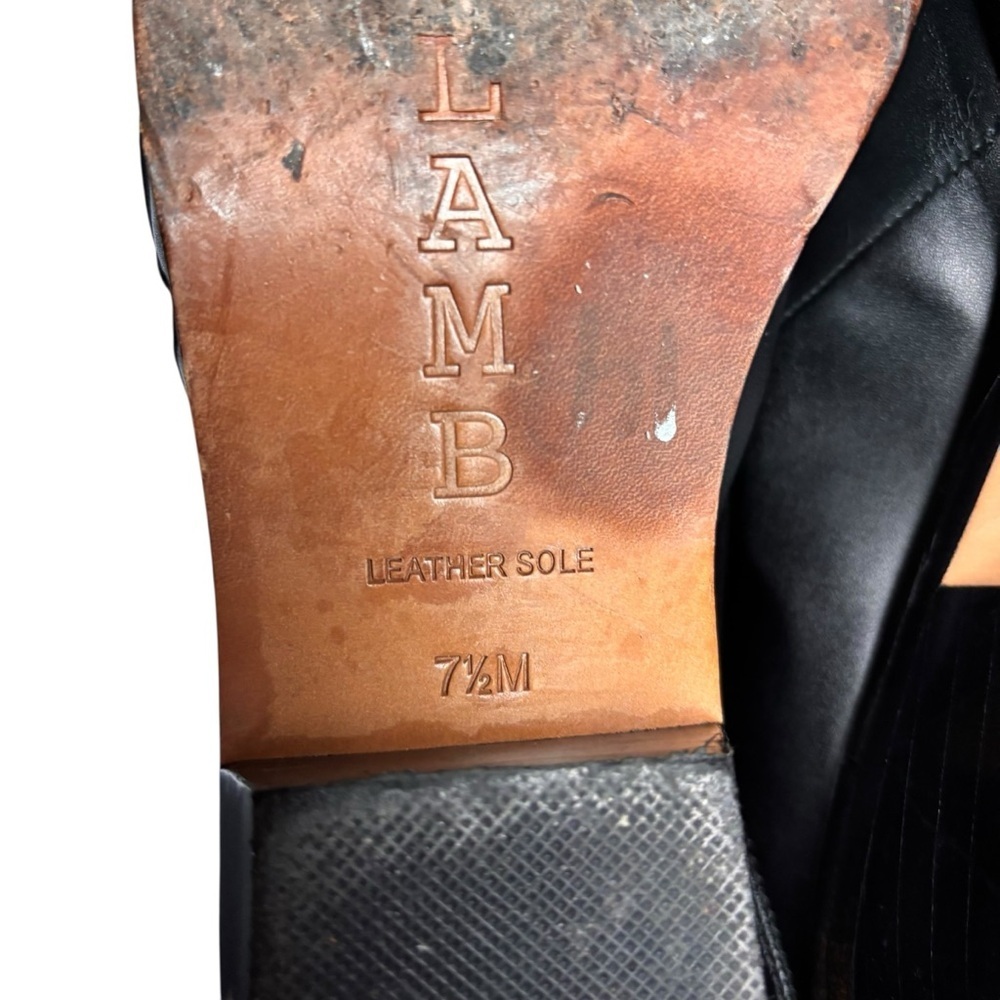 L.A.M.B. by Gwen Stefani Leah Leather Booties in Black/Silver – Women’s Sz 7.5 - Picture 6 of 9